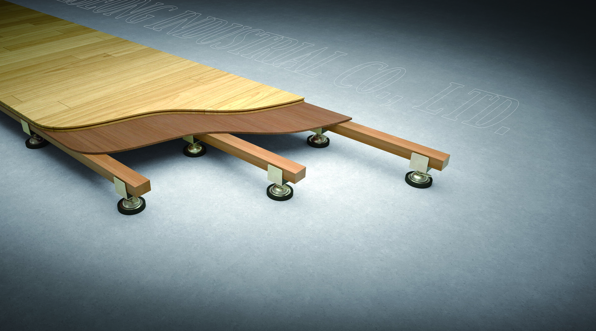 이중바닥마루틀, 대성산업, DS-B-02, 150~300mm, 장선간격406mm