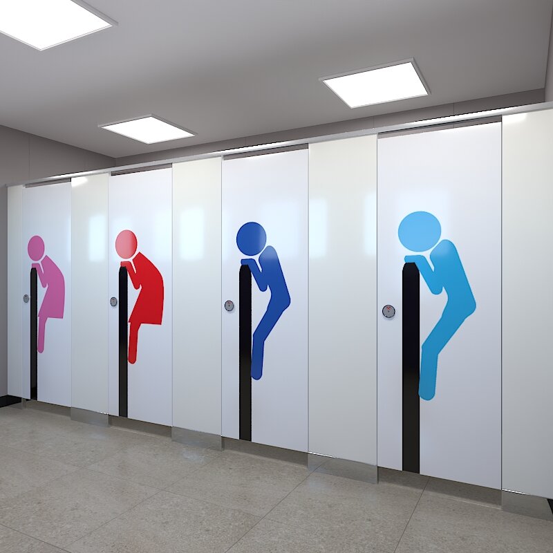 화장실칸막이, 대성산업, DS-D200, 600×1900×t20mm, 방수PB